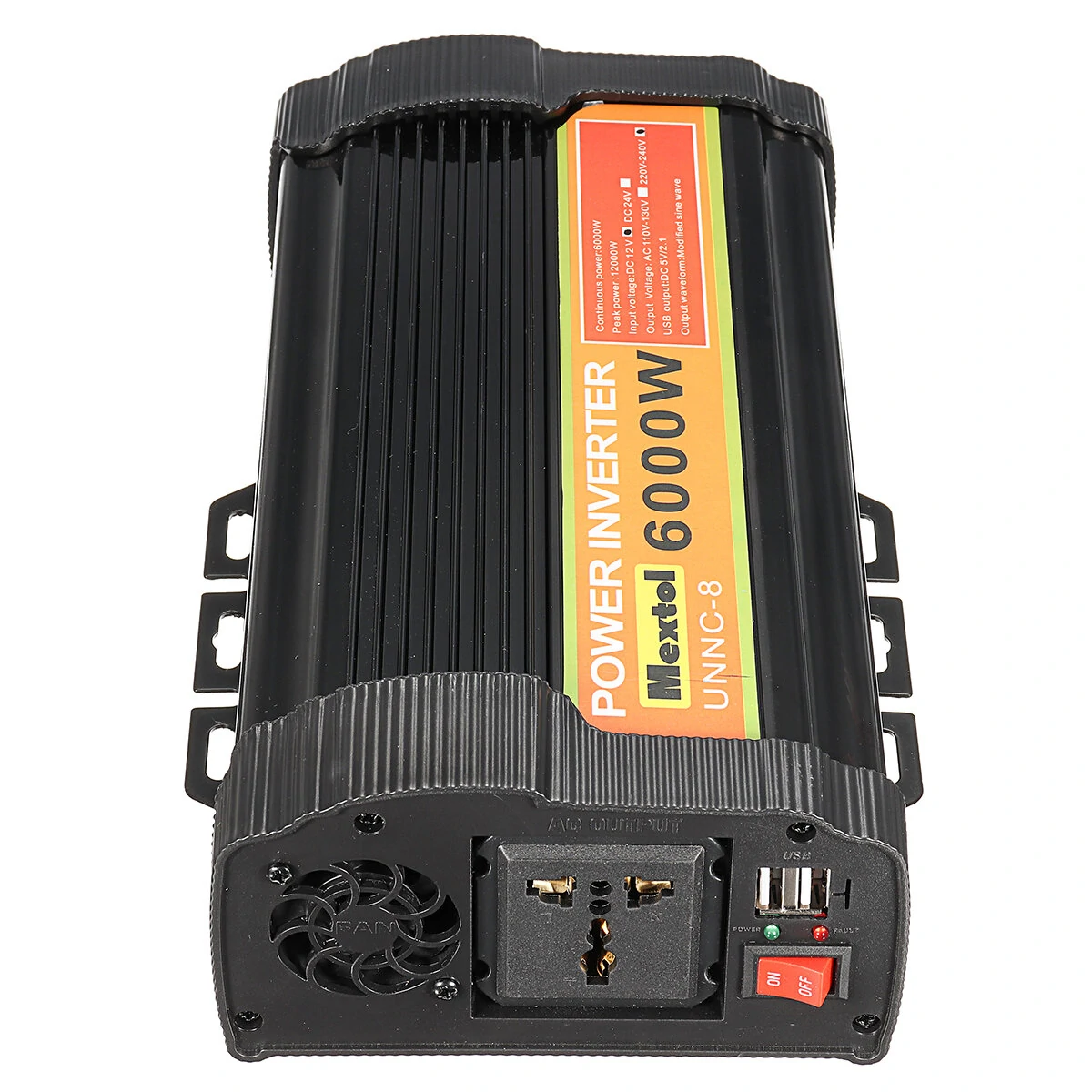 (image for) 6000W Peak Car Power Inverter DC 12V To AC 220V Dual USB Modified Sine Wave Transformer