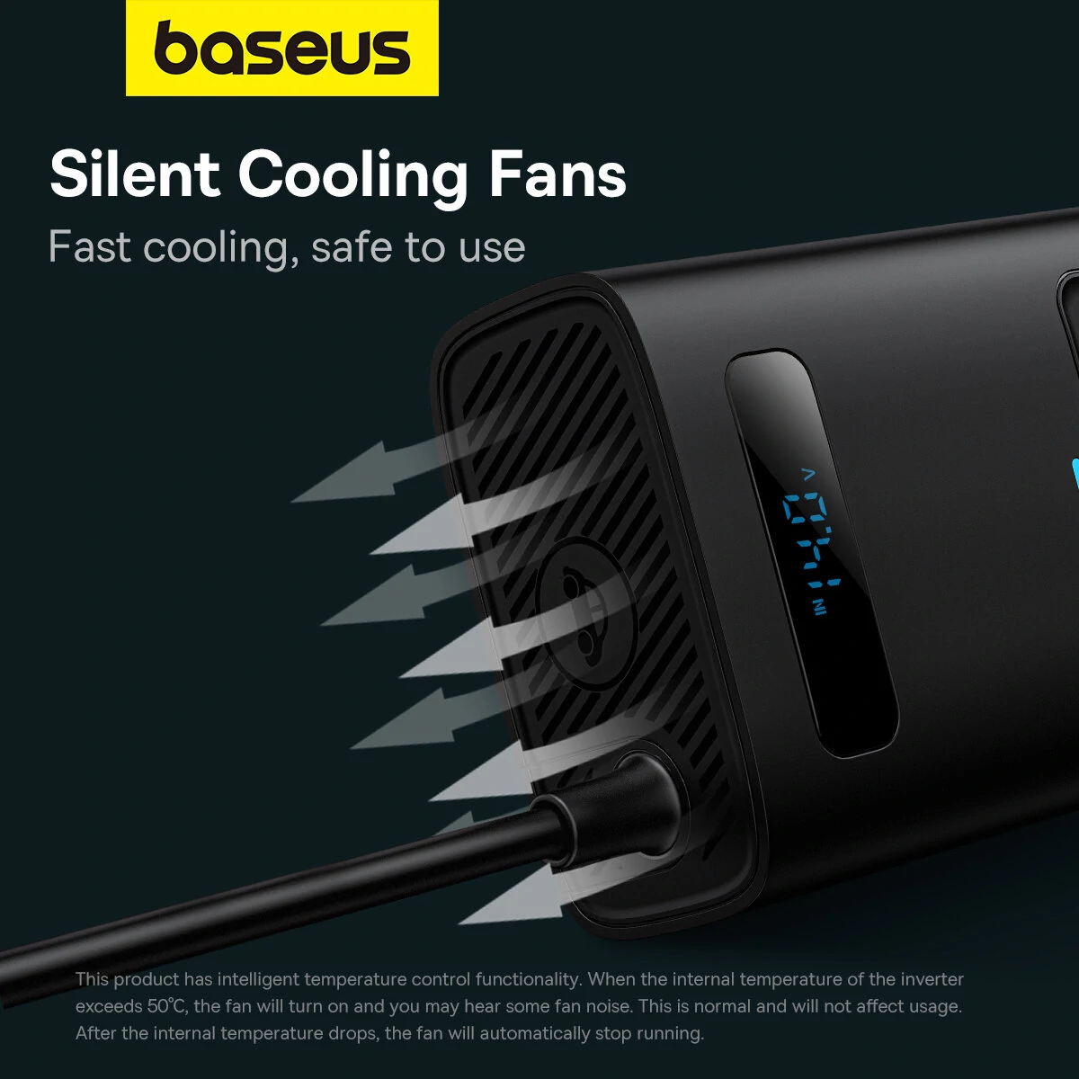 (image for) Baseus 150W Car Inverter USB Type C 30W DC12V to AC 220V 110V Auto Power Inversor Fast Charger For Car Power Adapter
