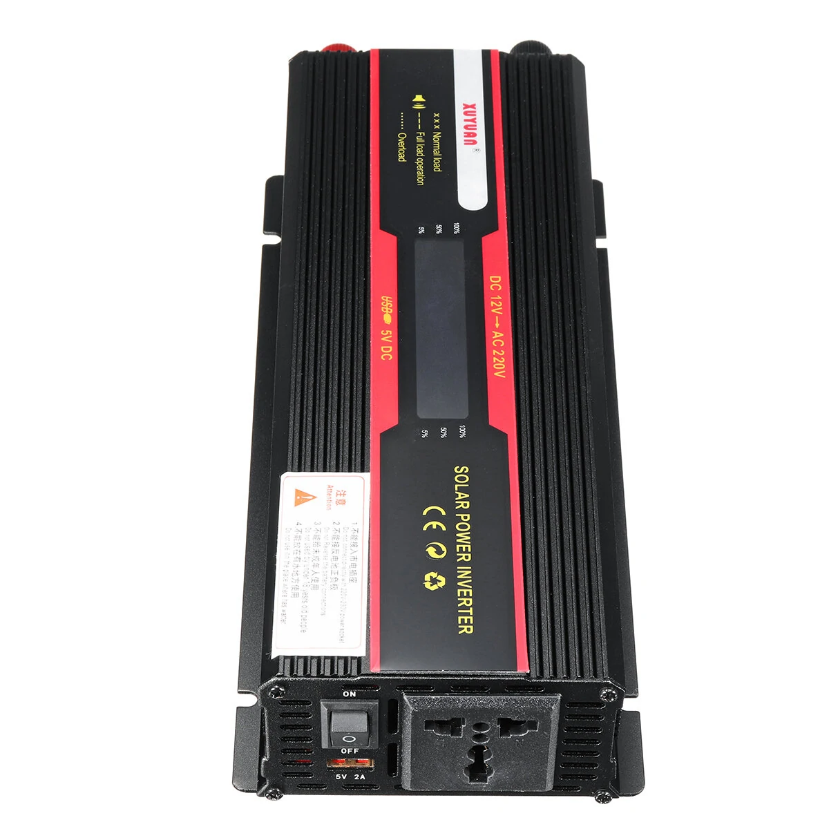 (image for) Xuyuan Dual Voltage Inverter with LCD Display Dual Power Inverter Convert 12V/24V to 220V with Modified Sine Wave for Car Use
